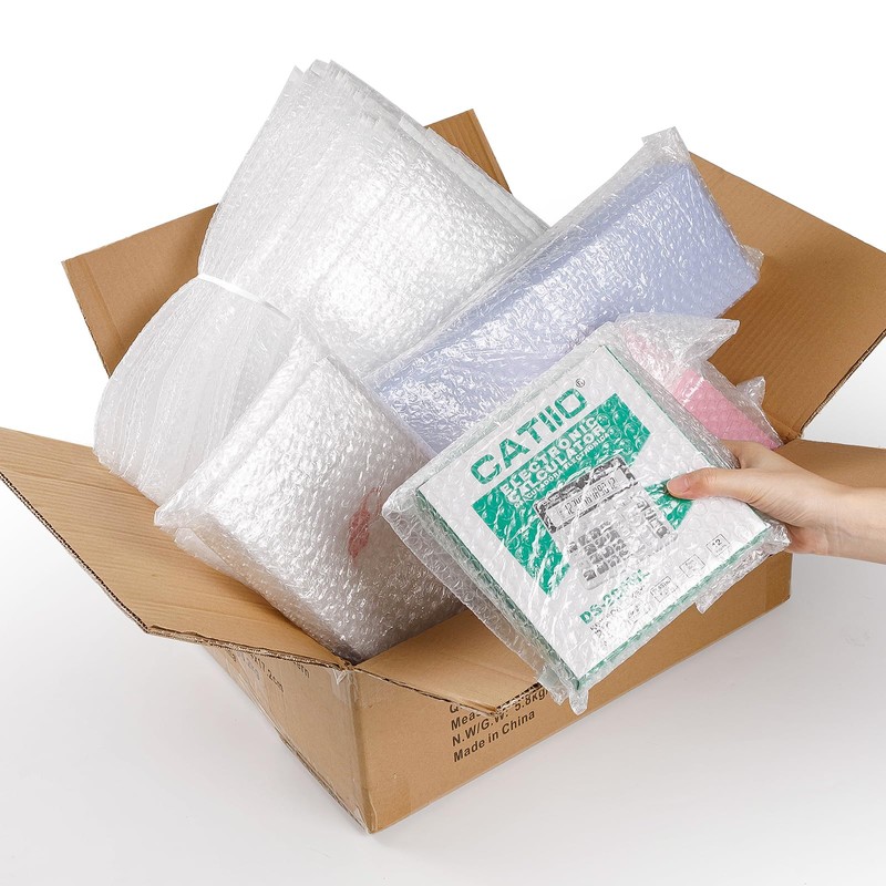 EVADOW 100Pack 15cmx20cm Bubble Out Bags Bubble Pouches Wrap Cushioning