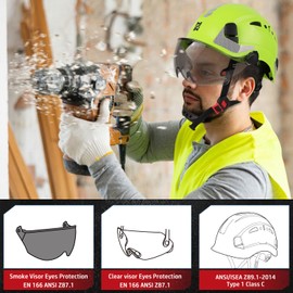 HEARMOR Safety Headgear, Protection Helmet ANSI Z89.1 & EN397 Certified, Lightweight, Breathable Work Headset with 6-Point Suspension, Perfect for Industrial and Construction Fields