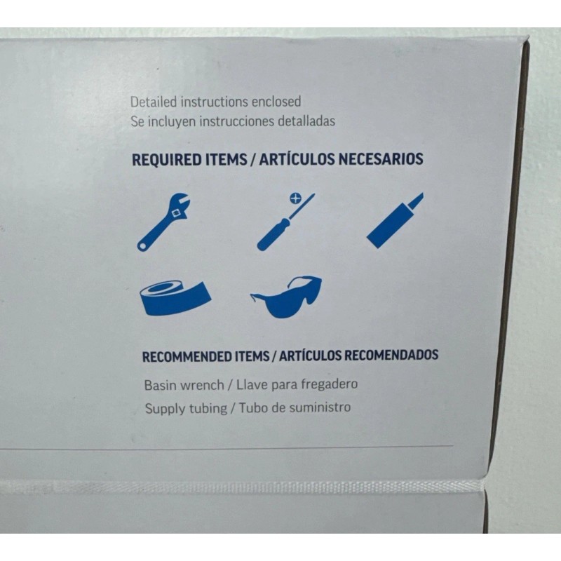 Project Source Wakebridge Chrome Single Handle Low-arc Kitchen Faucet -NEW-