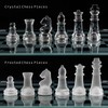 Elegant 10" Glass Chess Set - Premium Quality Board Game