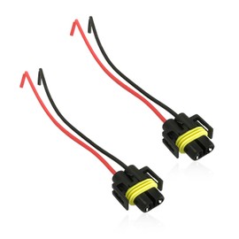 ZNDAW 2PCS H8 H9 H11 Car Female Adapter Wiring Harness Sockets Wire, Car Lampholder Wire Connector for Headlights or Fog Lights, Headlight Wiring Harness Connector Replacement