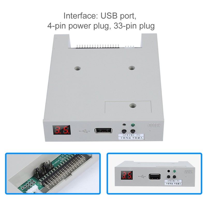 SFR1M2-FU 1.2MB USB SSD Floppy Drive Emulator Plug and Play