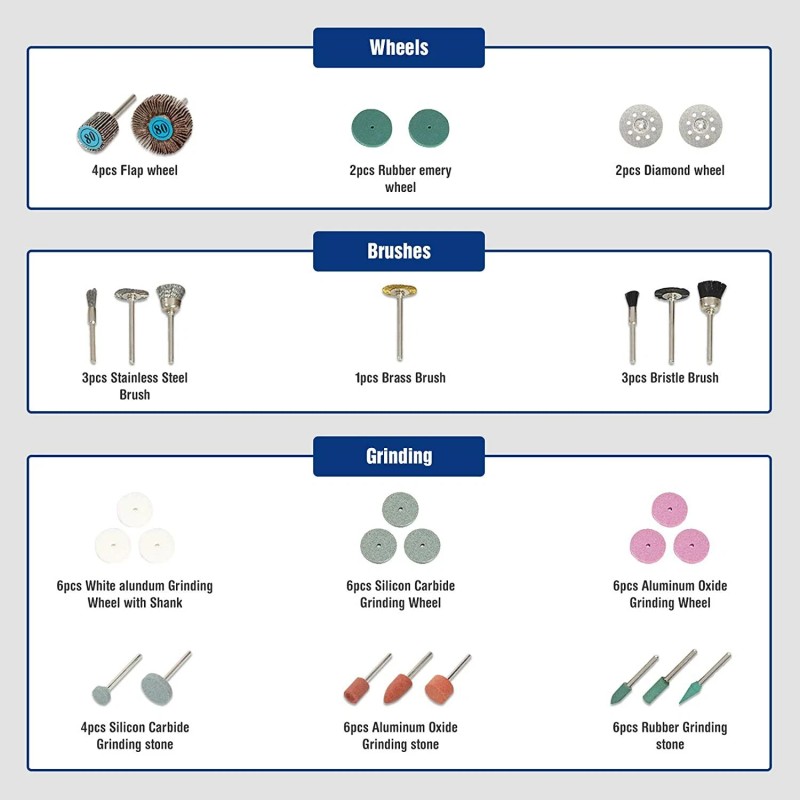 Workpro 276PIECE Rotary Tool Accessories Kit Rotary Tool Attachments for
