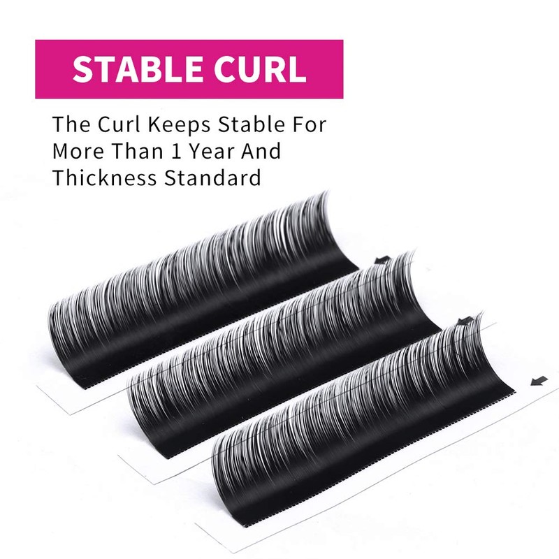 Self-Fanning Volume Eyelashes, Easy Fan Lashes for Eyelash Extensions, 12