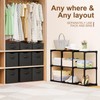 Fiwochic 9 Cube Storage Organizer Shelf with Storage Bins and