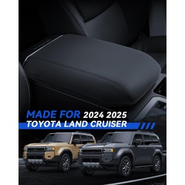 LANTU Armrest Cover for Toyota Land Cruiser 2024 2025 Accessories Center Console Middle Lid Pad Protector for Car Elbow Rest