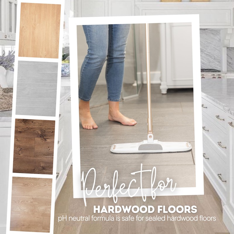 Quick Shine Hardwood Floor Luster-Polish 27oz | Plant-Derived w/Carnauba |