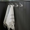 TUNNY 5 Pack Round Coat Towel Hooks - Brushed Nickel