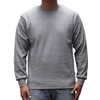 PRO 5 Mens Casual Long Sleeve Thermal, Large, Heather Grey