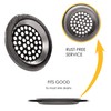 OFXDD Shower Drain Cover Hair Catcher 3", Metal Strainer Sink,