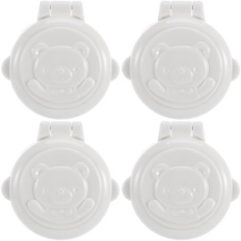 4 Pcs Child Proof Button Covers, Washing Machine Cover Lock, Gas Stove Safety Knob Locks, Baby Prevent Pressing Device for Refrigerator Washer