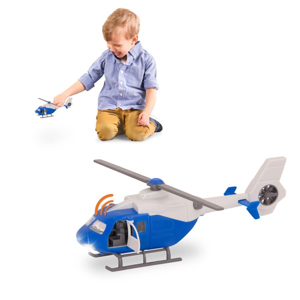 Driven by Battat – 7-Inch Rescue Helicopter Toy with Lights