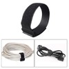 Aiqeer Pack of 30 20 cm Black Velcro Cable Ties