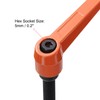 sourcing map M10 x 40mm Handle Adjustable Clamping Lever Thread