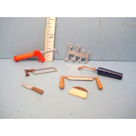 Reynolds Miniature Handyman's Tool Set #5 (7 pc) Reynolds Metal Non-Working  1/12th Sc