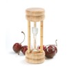 EGG TIMER 3 MINUT WD/GLS