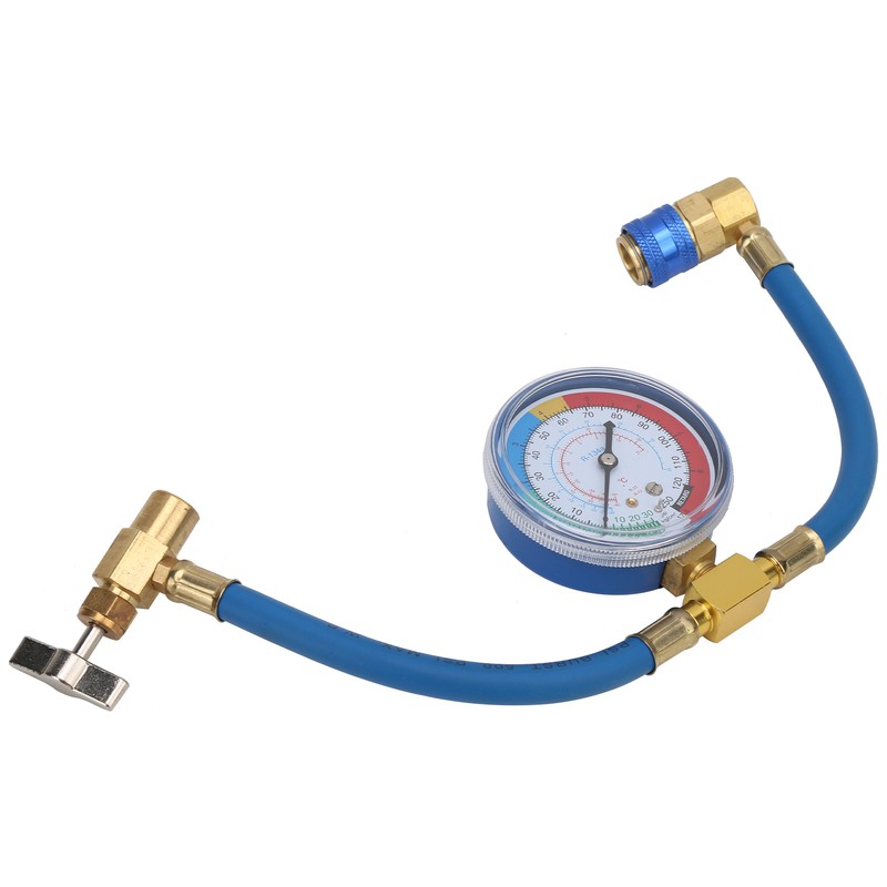 Car R134A Air Conditioning Coolant Hose Pressure Gauge 0‑250psi Fluoridize
