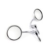 Universal Motorbike Side Mirror Chrome Round Rearview Mirrors Bar End