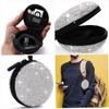 jojofuny 1pc Rhinestone Earphone Storage Case Portable Data Cable Organizer