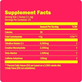 Oath Nutrition Sport Sugar Free Pre-Workout Powder, Melonade Stand, Contains Creatine Monohydrate, Caffeine and Beta Alanine, Pre Workout Powder for W