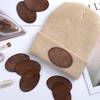 SmallCat 10 PCS Oval Leather Patches for Hats, Iron on