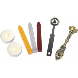 Vintage Classic Wax Sealing Stamp Seal Maker Antique Initial Letter Set Brass -N