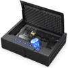 [ 20% Larger capacity ] Biometric gun safe with fingerprint