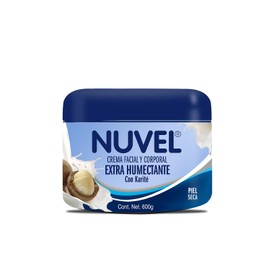 Nuvel Crema Corporal Humectante para Piel Extra Seca con Manteca de Karité, 600g. Crema para el Cuerpo Hidratante con Karité