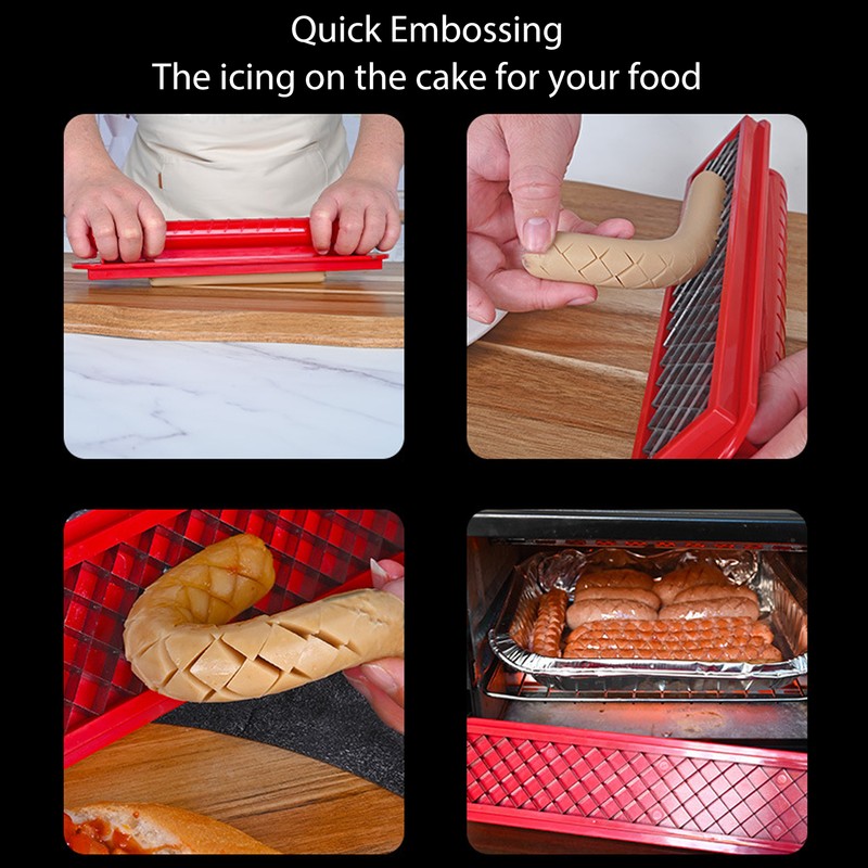 Hot Dog Cutter Ergonomic Efficient Hot Dog Slicing Tool with