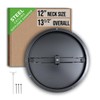 Fits 12 Inch Neck Air Duct | Steel Butterfly Damper