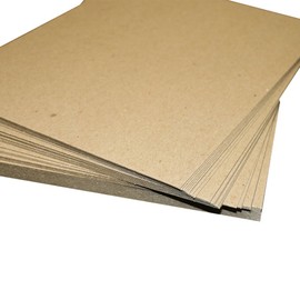Secure Seal 8.5x11 Chipboard Pads Brown Scrapbooking Sheets 22PT (.022”) Light Weight (Pack of 200)