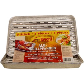 Grill Pans Aluminium Square Pack of 5