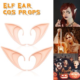 KGDUYC Fake Body Parts, Pointed Ears, Vampire Teeth, 7 Pieces Set for Party Cosplay