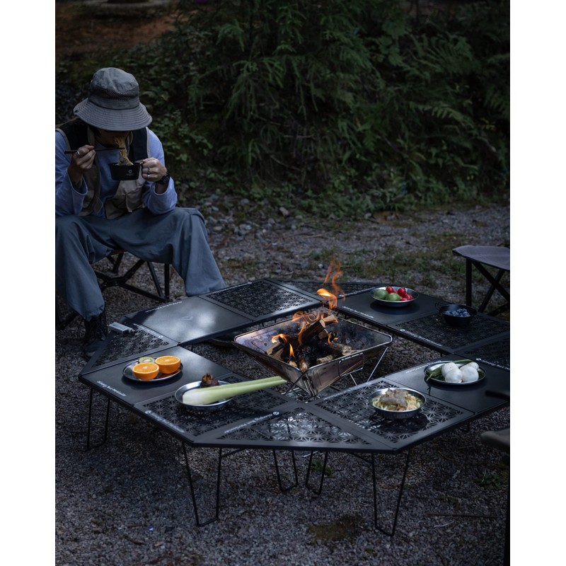 CAMPING MOON T-2309C+T-2309BK Field Rack Connecting Top Plate, Half Aluminum