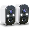 Techage Security Cameras Wireless Outdoor, 2K Battery Powered Cameras for