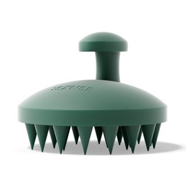 Sxnse Revive Silicone Scalp Scrubber – Hair & Scalp Massager for Dandruff, Buildup & Hair Growth – Manual Scalp Brush for Shampoo, Serums & Oils – Soft Silicone, Flake-Free Exfoliator (Forest)