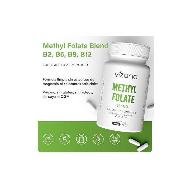 VIZANA NUTRITION | B Complex con Methyl Folate a Base