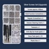 Assorted Eyeglass Repair Kit with Screws, Nose Pads, Screwdrivers and