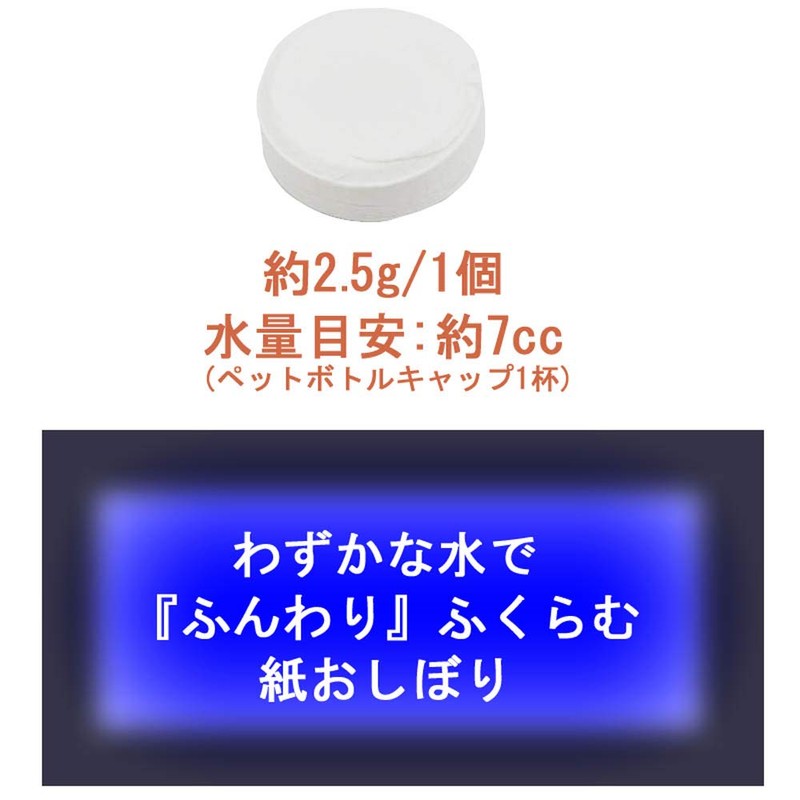 Daikoku Kogyo MW-5 Compression Hot Towels, 50 Pieces, Boxed, White,