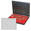 Lindner 2364-2154E NERA M coin case with a light red
