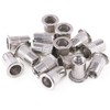 Keadic 50Pcs M8 Metric Rivet Nut Stainless Steel, Flat Head