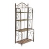 International Caravan 4-Tier Iron Indoor/Outdoor Bakers Rack (Bronze)