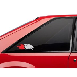 RED COBRA 2X Reflective Fox Body Sticker Decals  Reflective 2.16 IN X 6.36 IN Fits Mustang