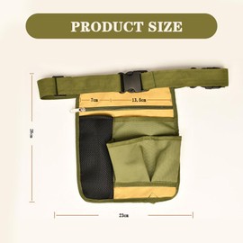 GWAWG Garden Tool Belt Small Bag Pouch Adjustable Waist Belt Pouch for Carpenters,Gardeners, Builders and Joiners