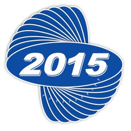 Versa Tags 2015 Oval Model Year Car Dealer Window Stickers Proudly Made in The USA Versa Oval Model Windshield Year Stickers are Blue and White in Color Come Twelve (12) to A Pack