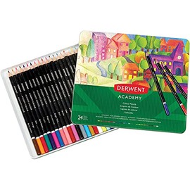 Derwent Academy Colouring Pencils Tin of 24