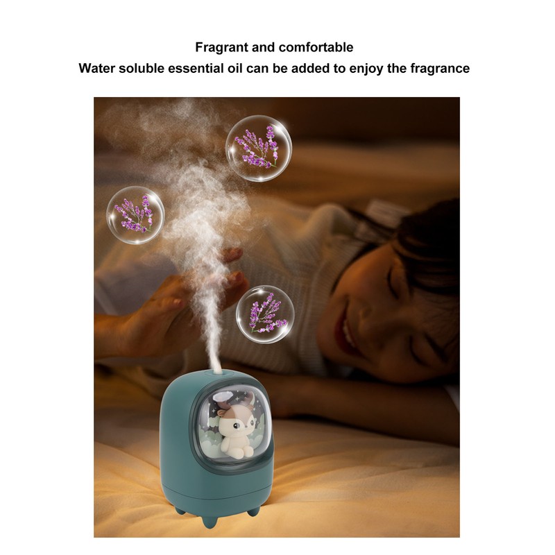 350ml Mini Mist Humidifier Cute Space Capsule Pet Shaped USB