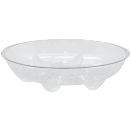 Arcadia Garden Products PS16 6" Heavy Duty Clear Plastic Saucer (Pack of 5), Transparent