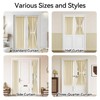 Vatge Self Adhesive French Door Curtain - Front Door Curtain