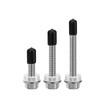 SAVITA Pack of 160 Thread Protectors, Black and Red Rubber